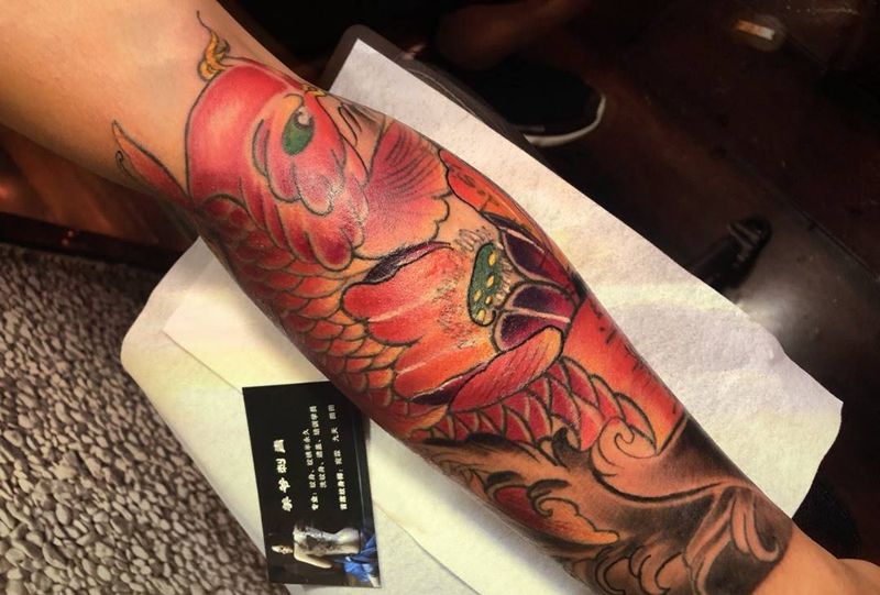 鲤鱼纹身图片