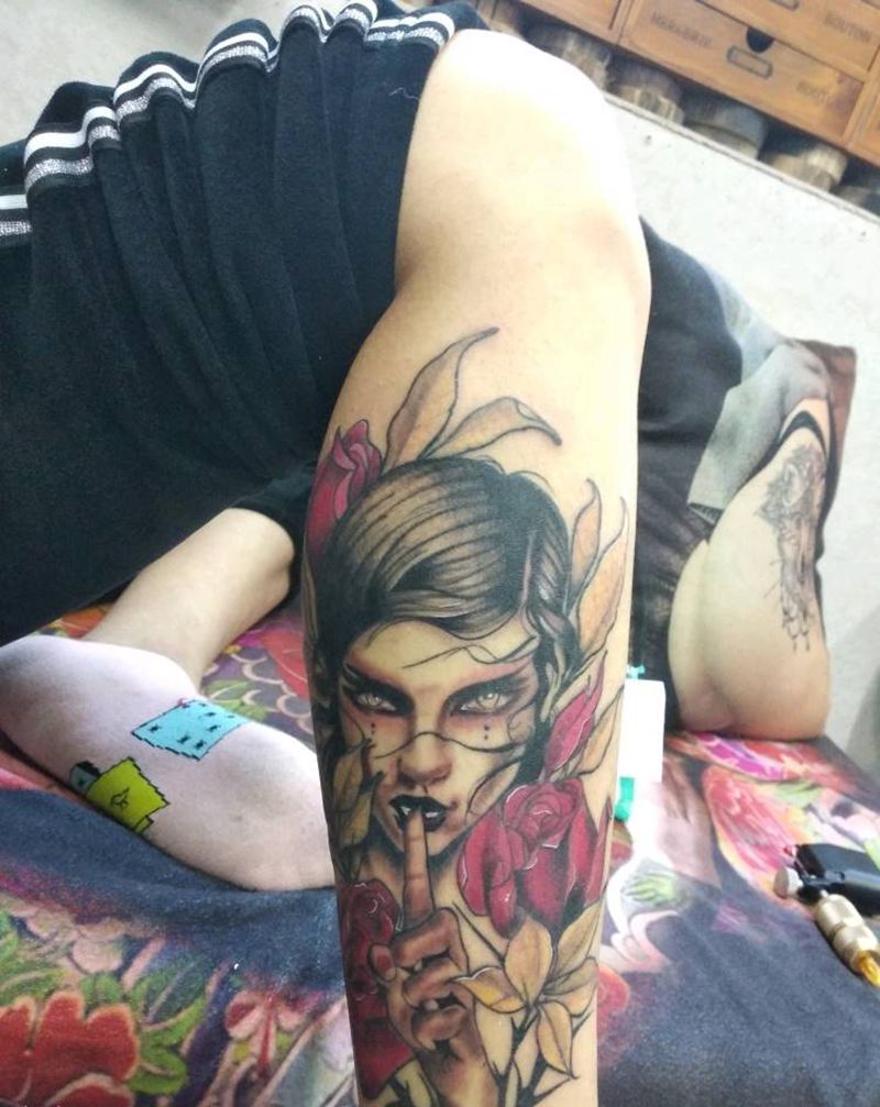 细节未完纹身图片