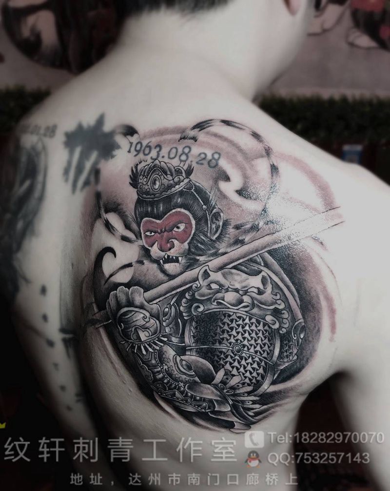猴哥纹身图片