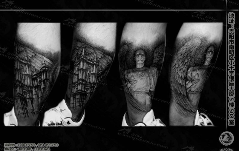 欧美写实纹身图片