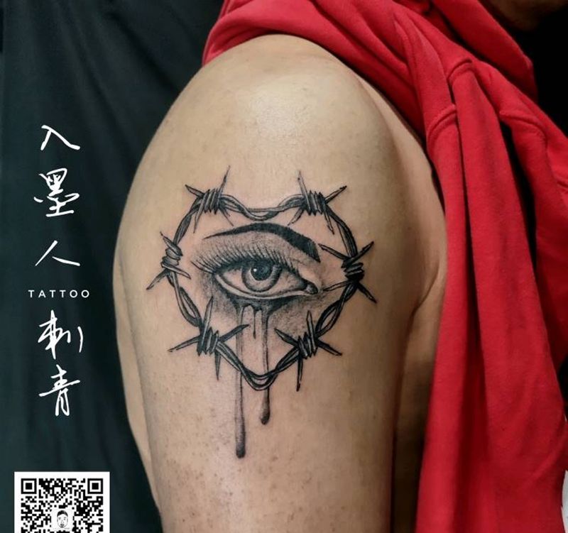 黑暗系——眼睛纹身图片_黑暗系纹身图案