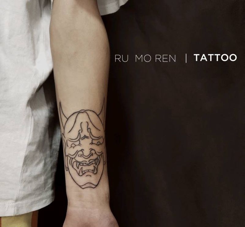 日式般若纹身图片