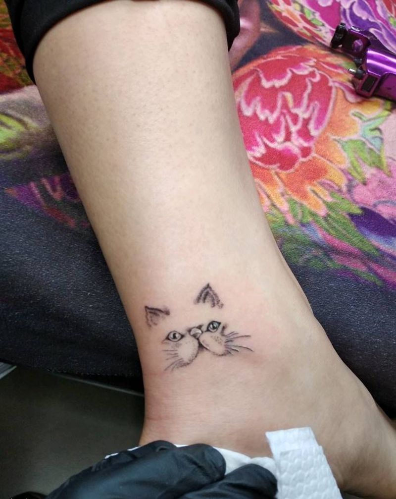 大脸猫纹身图片