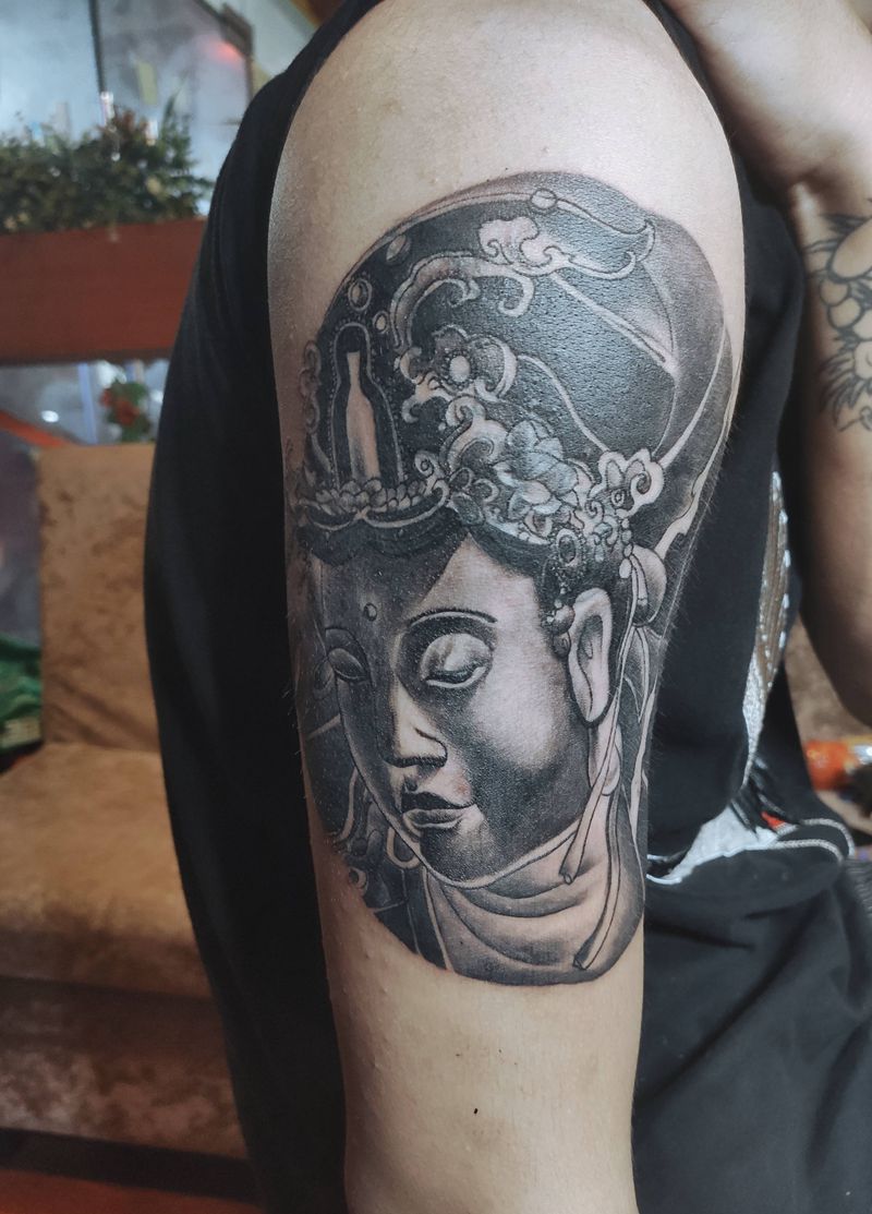 遮盖失败纹身纹身图片_手臂肩部老传统纹身图案