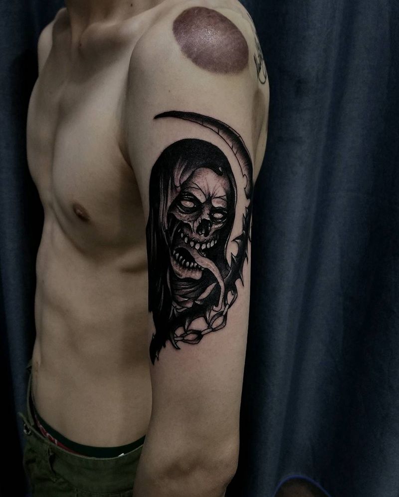 死神纹身图片