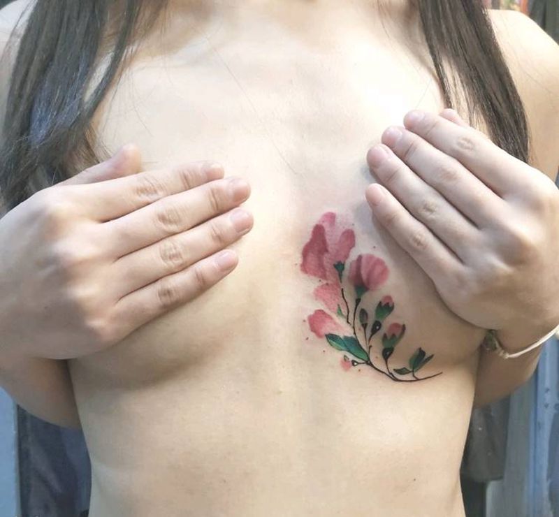 水彩纹身图片_水彩纹身图案