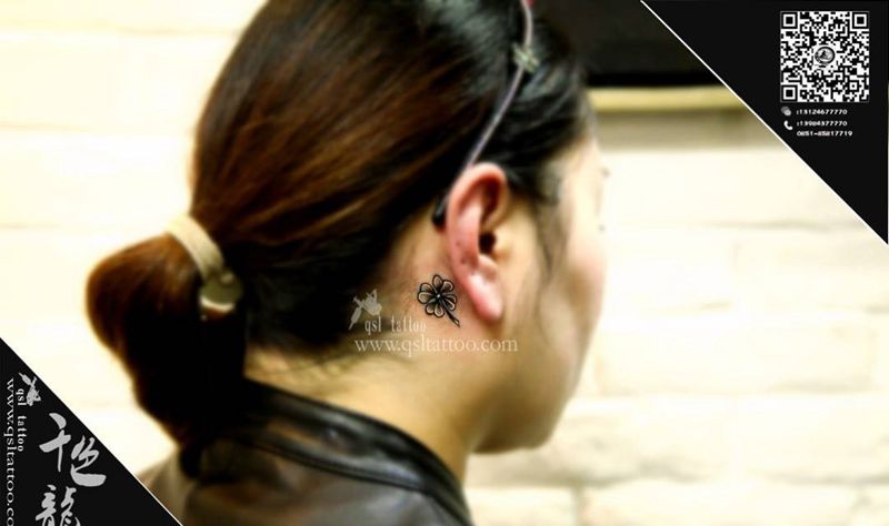 小清新花纹身图片