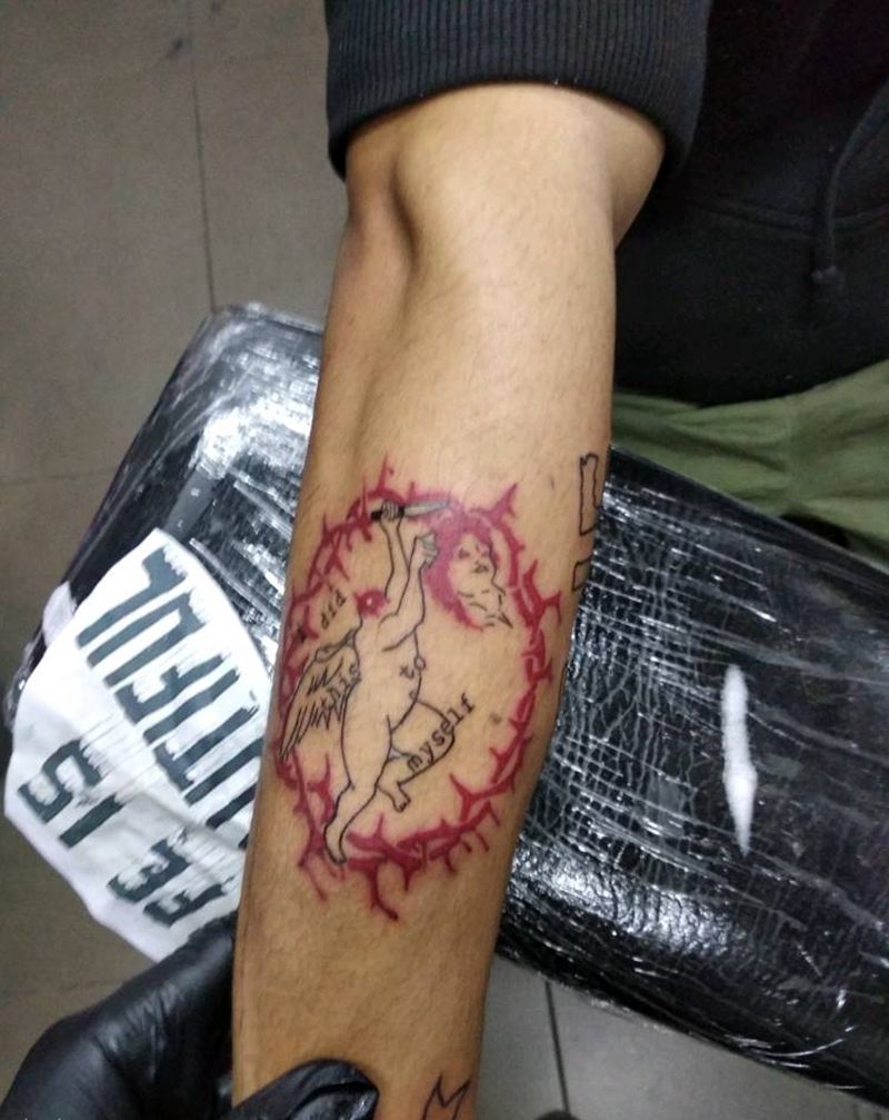 某张专辑的封面纹身图片