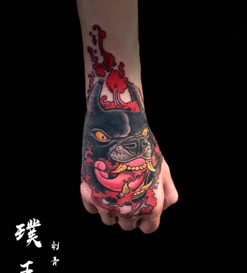 恶霸犬纹身图片
