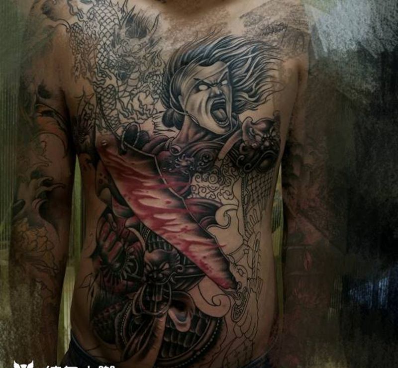 半成品纹身图片