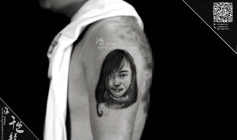 肖像人物纹身图片