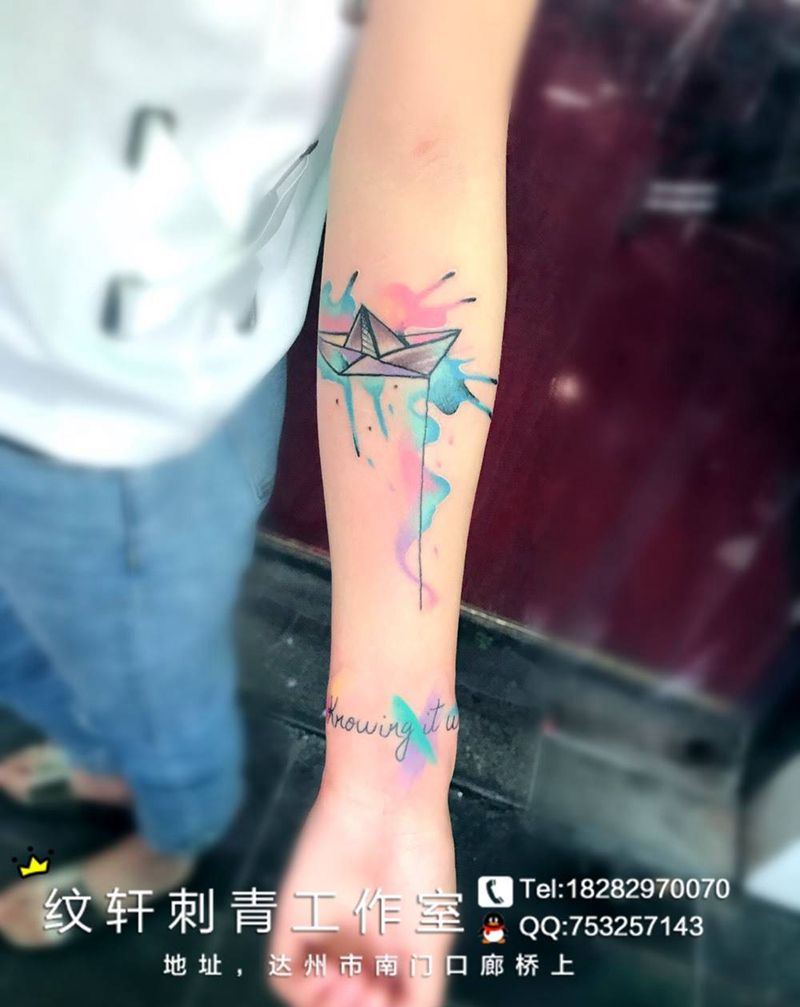 水彩纹身图片