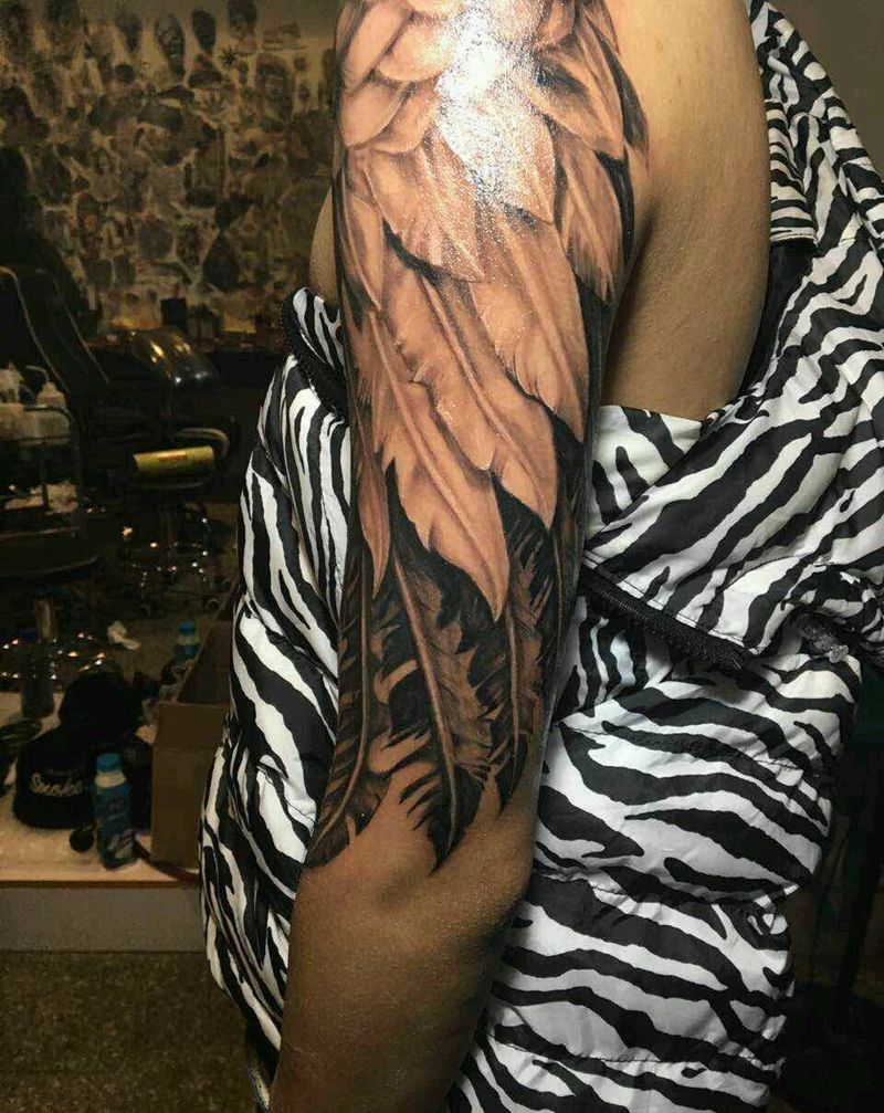 天使翅膀纹身图片