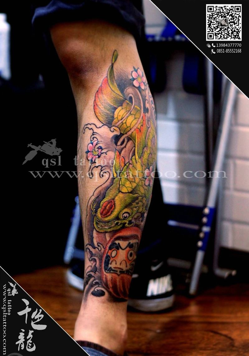 原创设计鲤鱼纹身图片