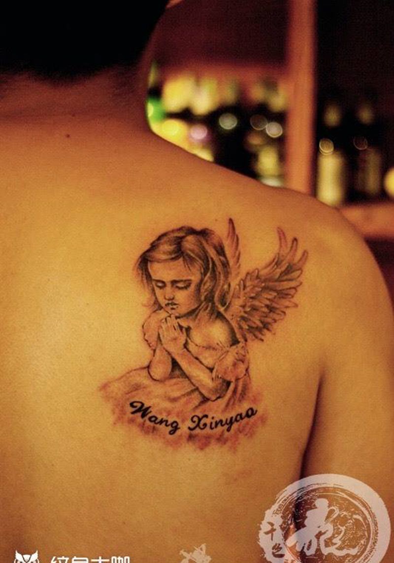 小天使纹身图片
