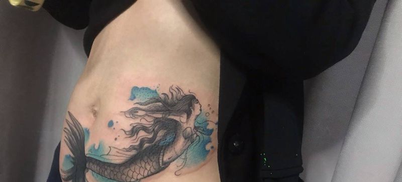 美人鱼纹身图片