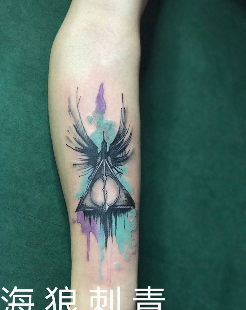 水彩纹身图片