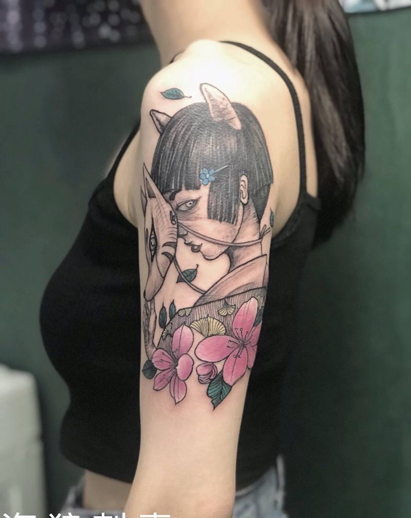 艺妓纹身图片