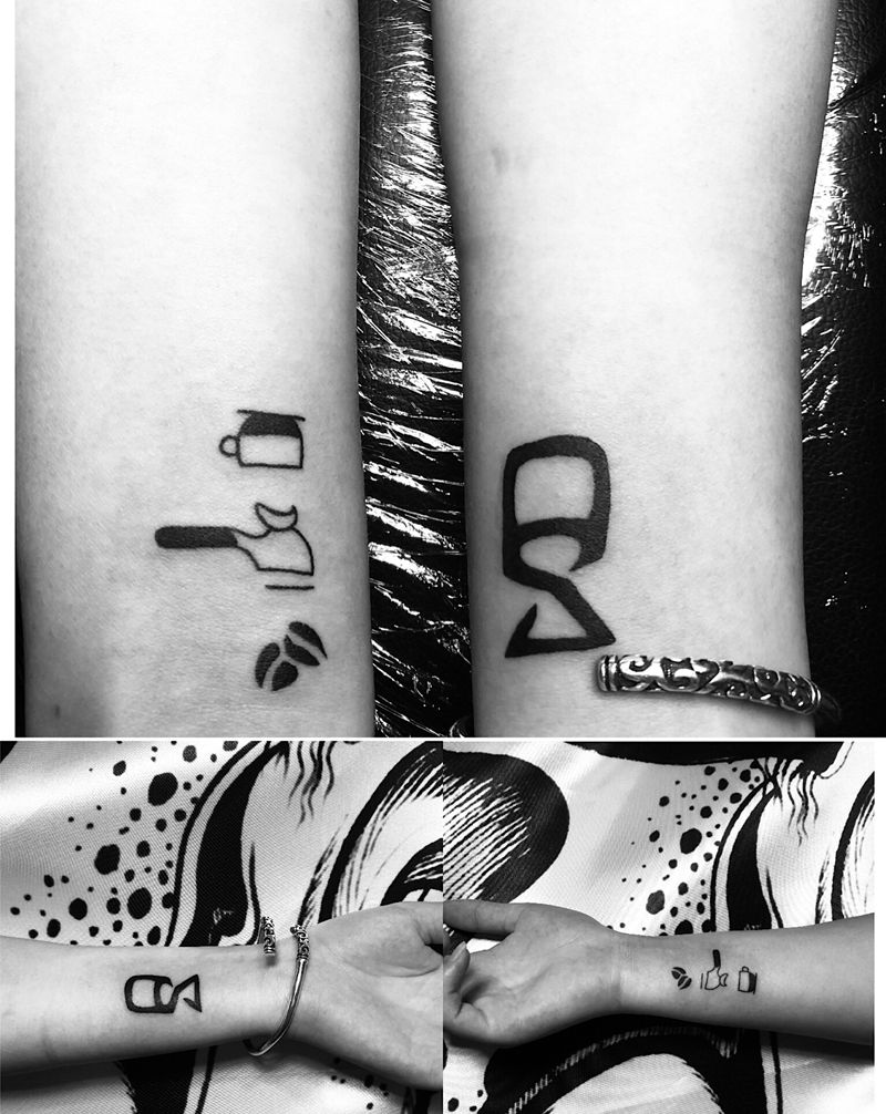 ☕️纹身图片_手部纹身图案