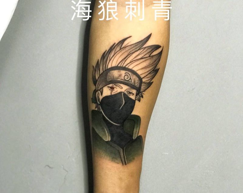 卡卡西纹身图片