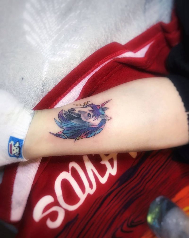 独角兽纹身图片