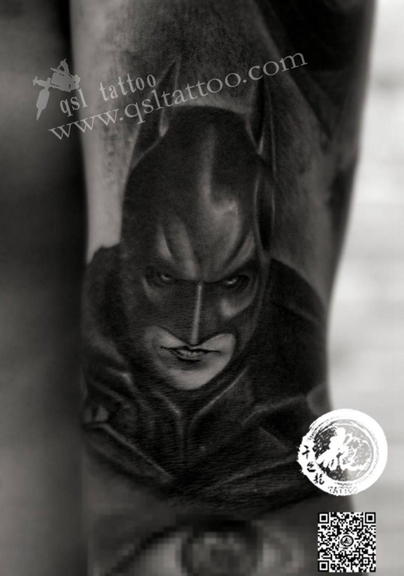 蝙蝠侠纹身图片