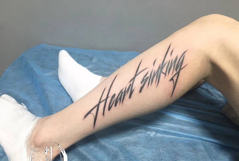 字体纹身图片_手臂字体纹身图案