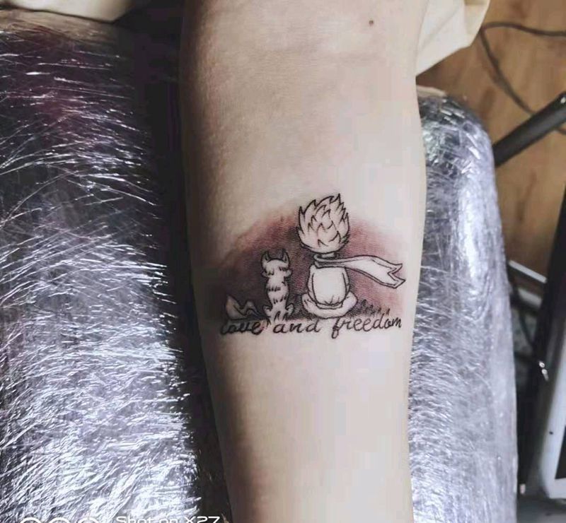 小王子纹身图片_Old School小清新纹身图案