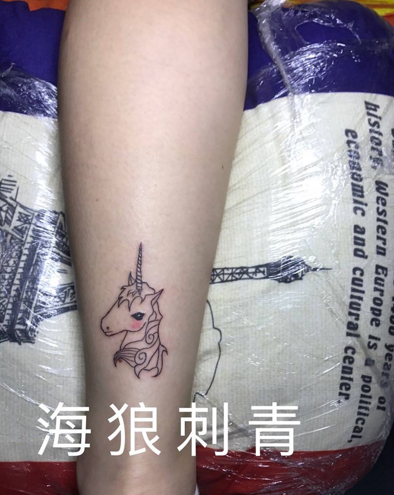 独角兽纹身图片