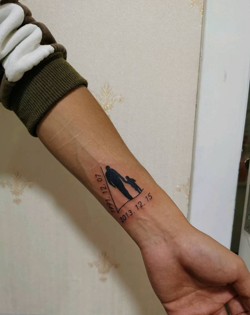 陪伴纹身图片_手臂纹身图案