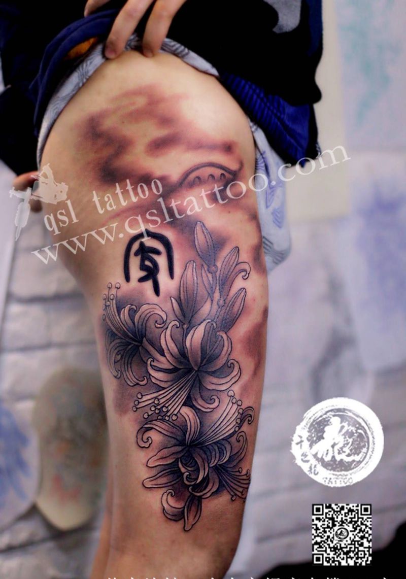 彼岸花纹身图片