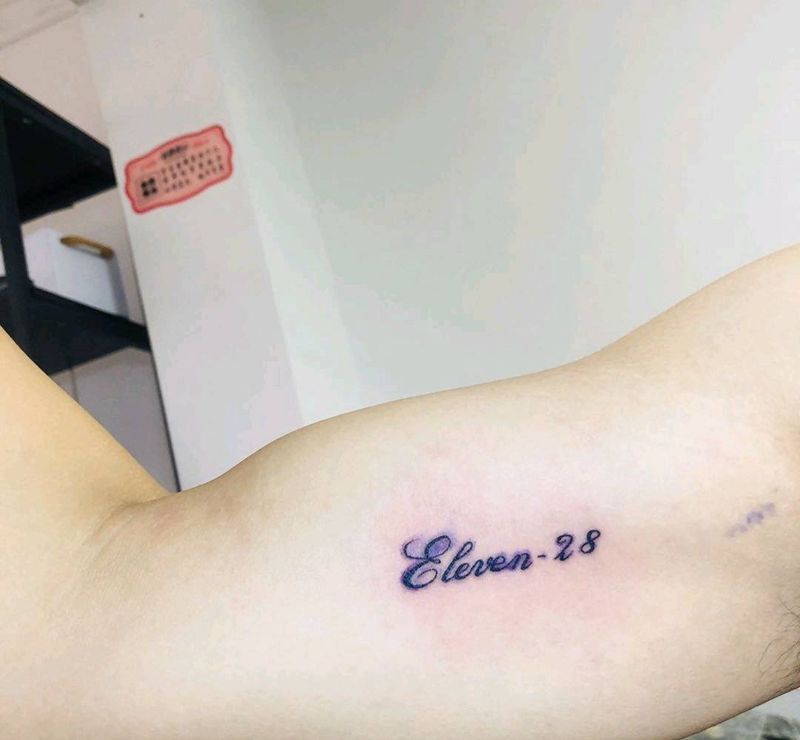 小清新纹身图片_手臂点刺纹身图案