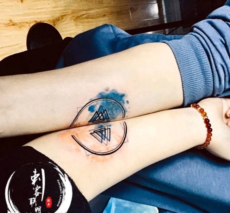 情侣图纹身图片_情侣纹身图案