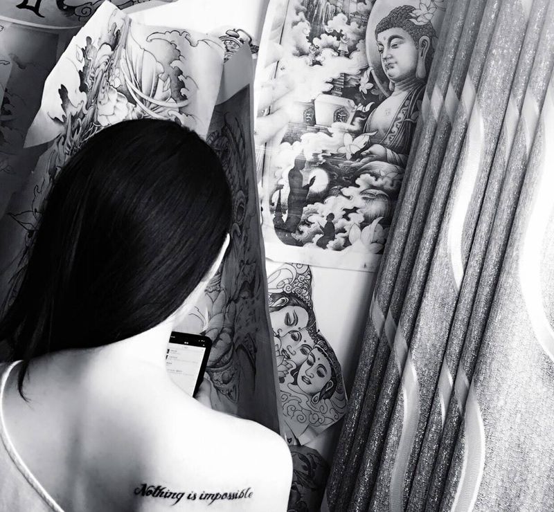 小清新，字母纹身图片