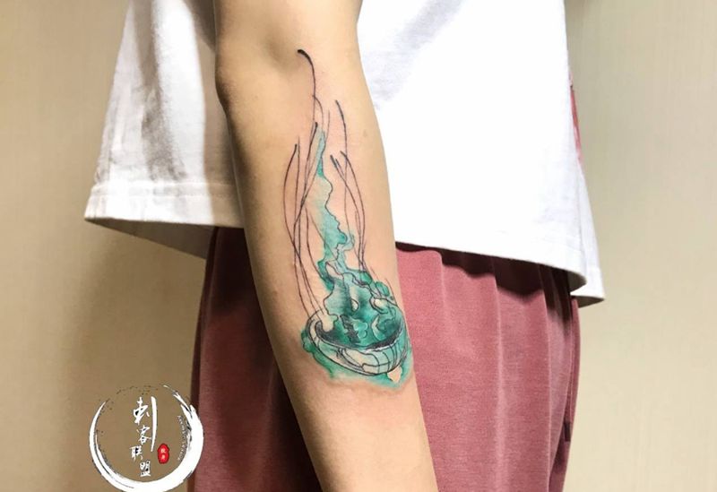 遮盖/水母纹身图片_手臂New School纹身图案