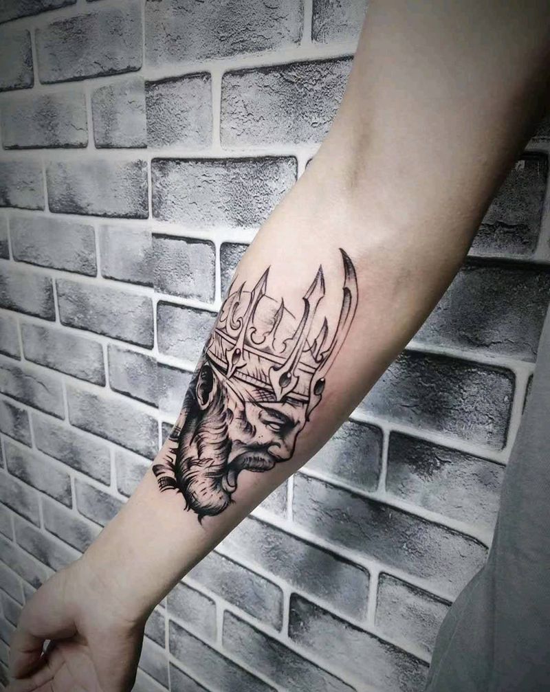 没完成图纹身图片_手臂纹身图案