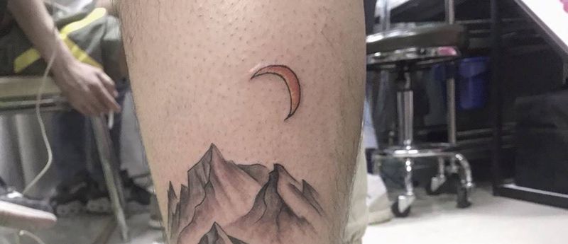 山纹身图片