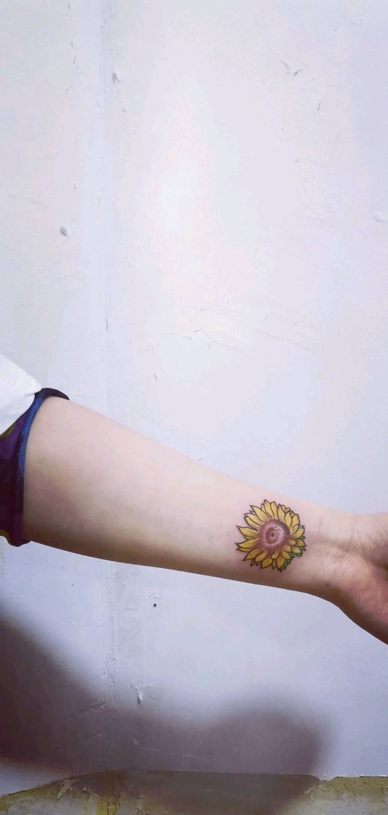 向日葵纹身图片_手臂纹身图案