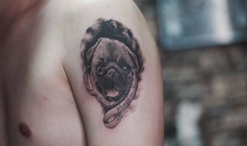 狗纹身图片