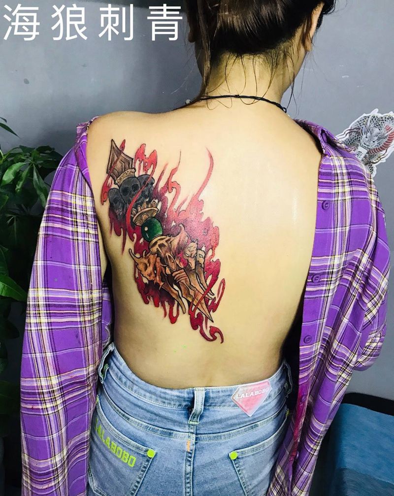 降魔杵纹身图片