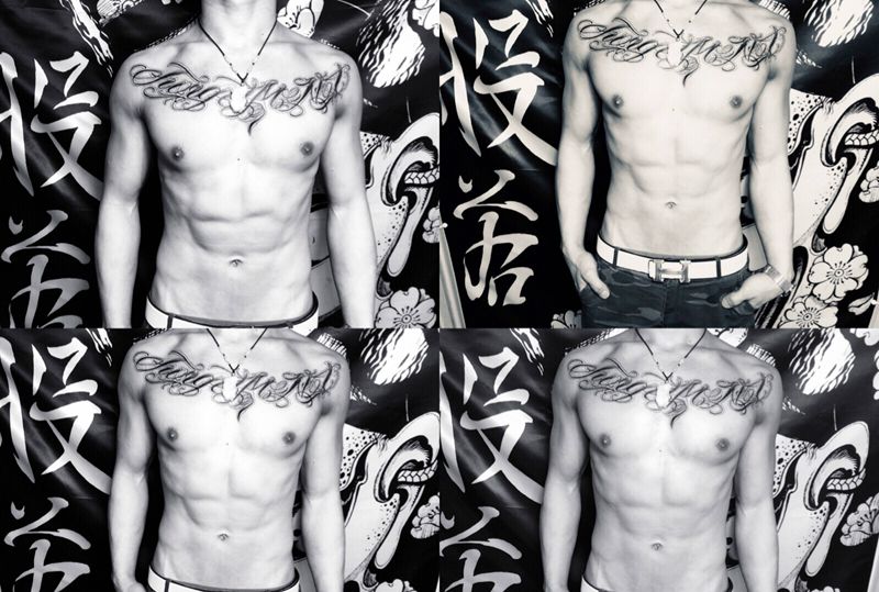 花胸、花体纹身图片