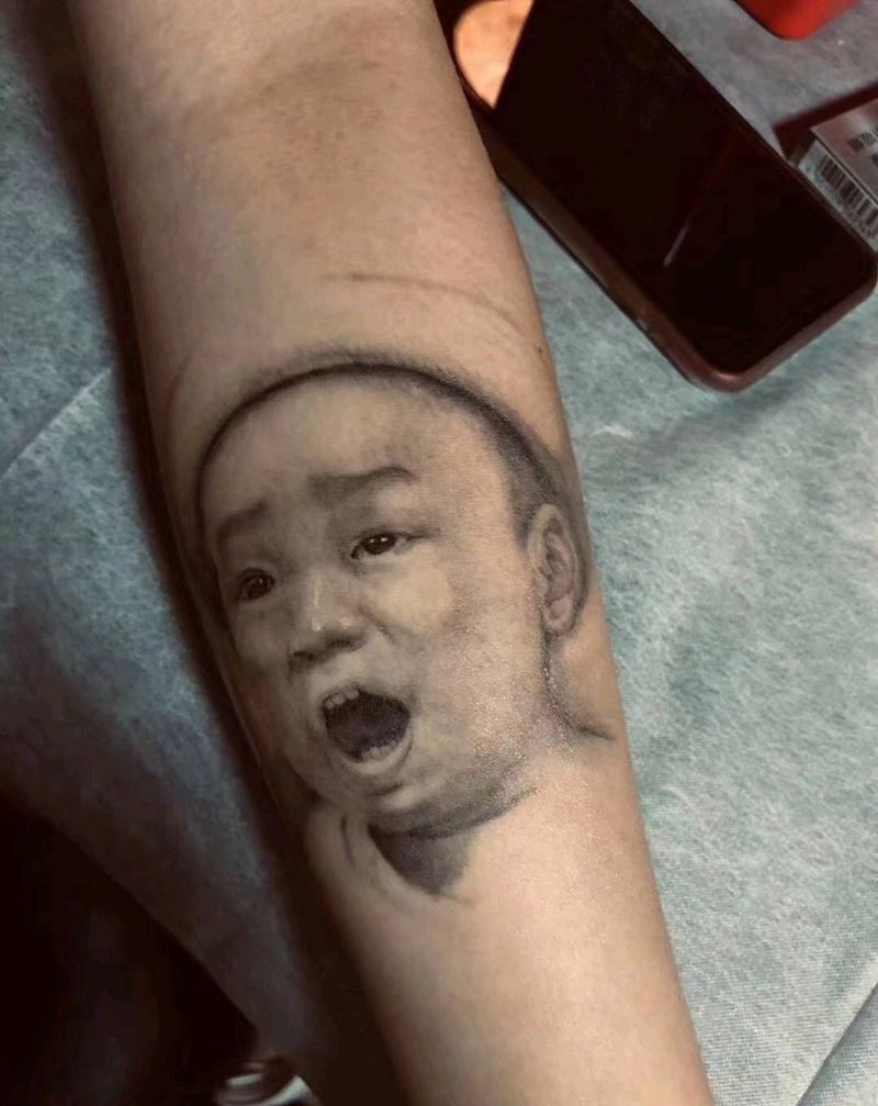 人物像纹身图片_手部人物像纹身图案