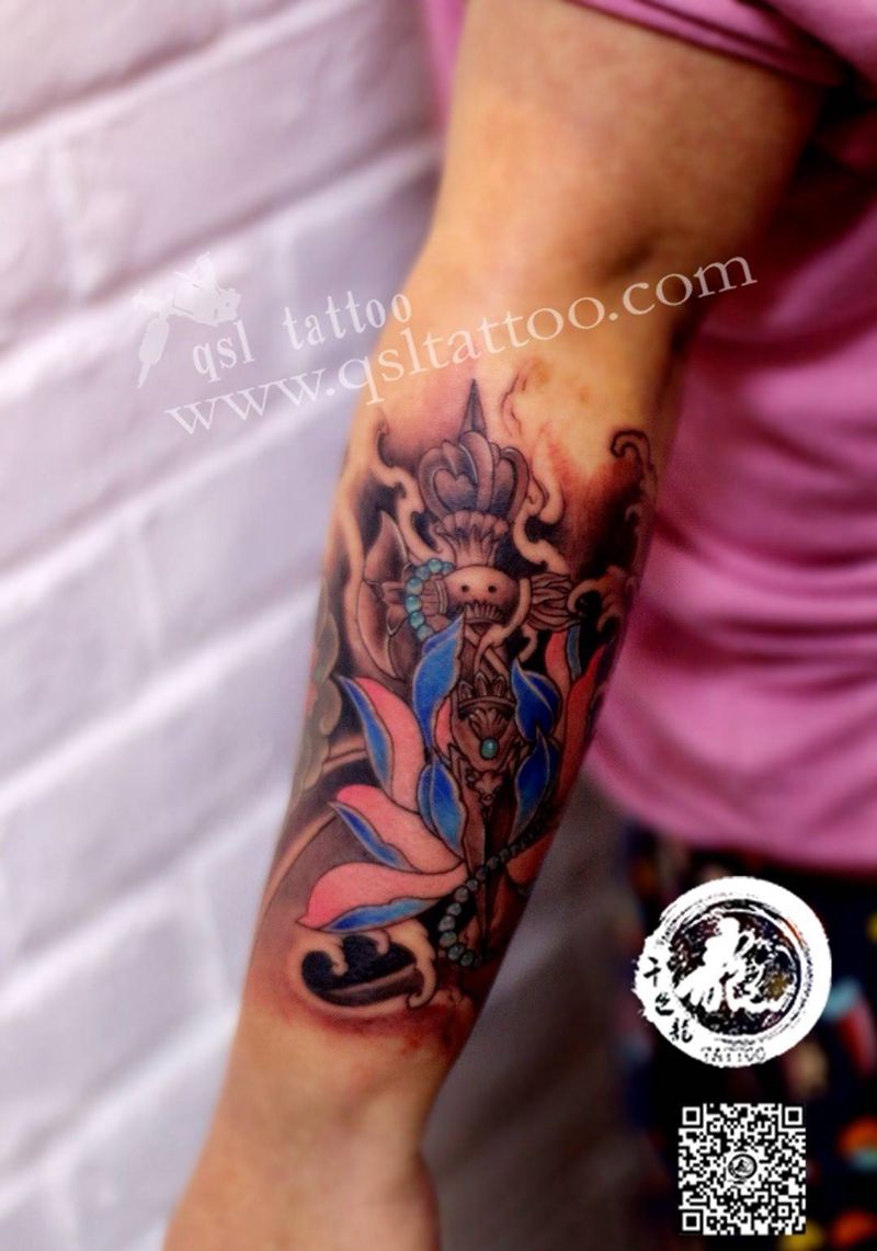 降魔杵纹身图片