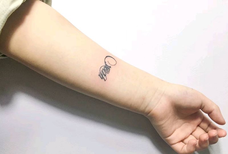 小清新英文纹身图片_手部英文纹身图案