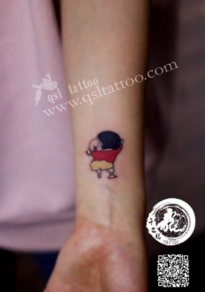 蜡笔小新纹身图片