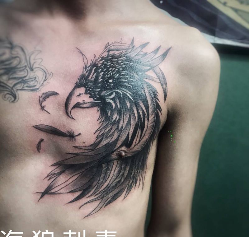 老鹰纹身图片