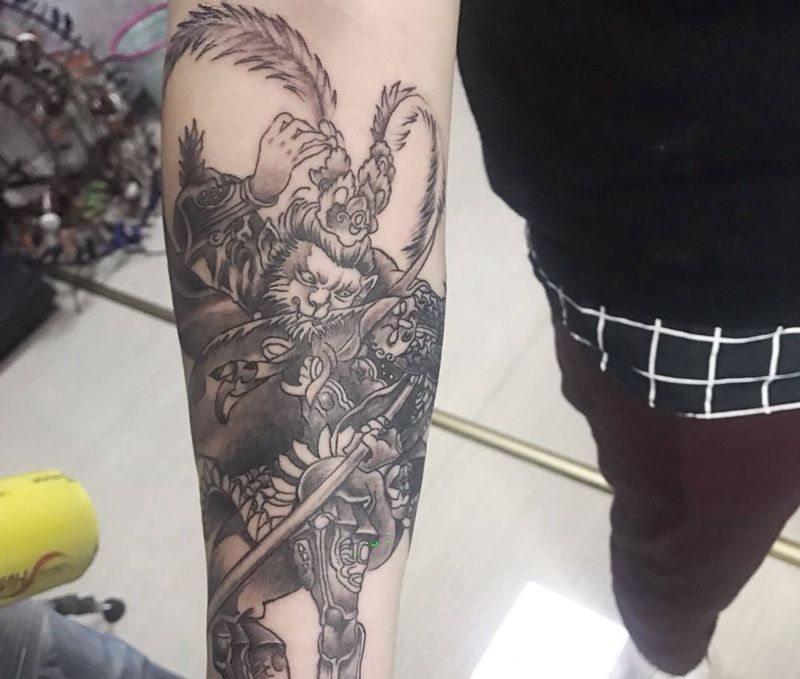 猴子纹身图片
