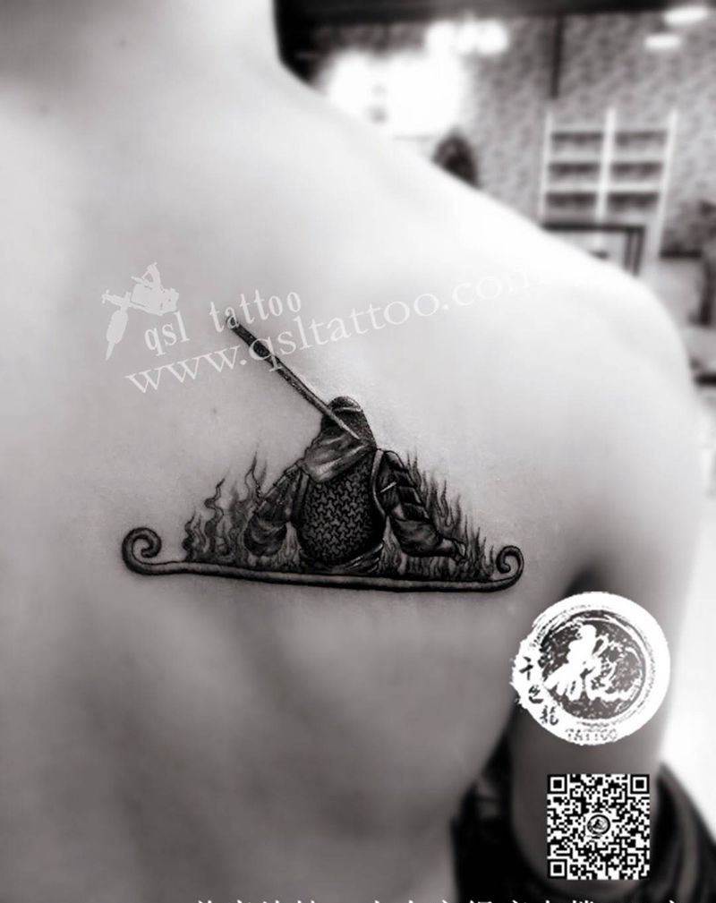 肩胛骨 大话西游纹身图片