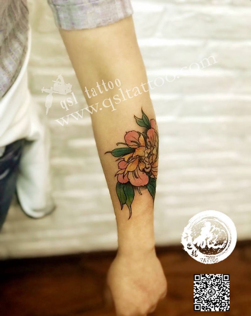 遮盖花纹身图片