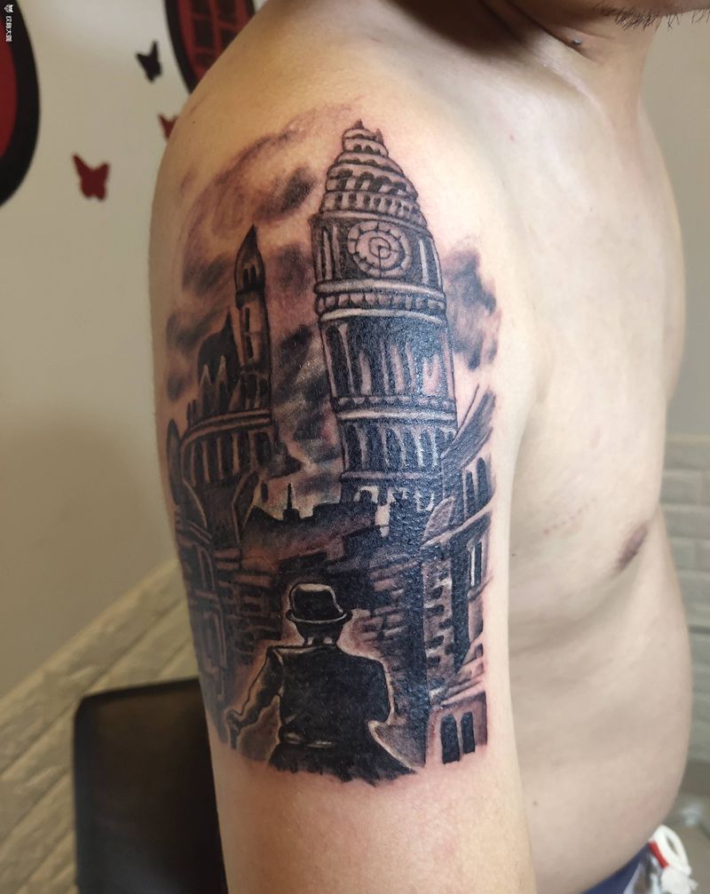 刺纹身图片_手臂欧美写实纹身图案